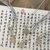 Китайский стиль красивый халцедон симпатичный кулон лотос шарм амулет женские ожерелья для женщин ювелирные изделия подарки