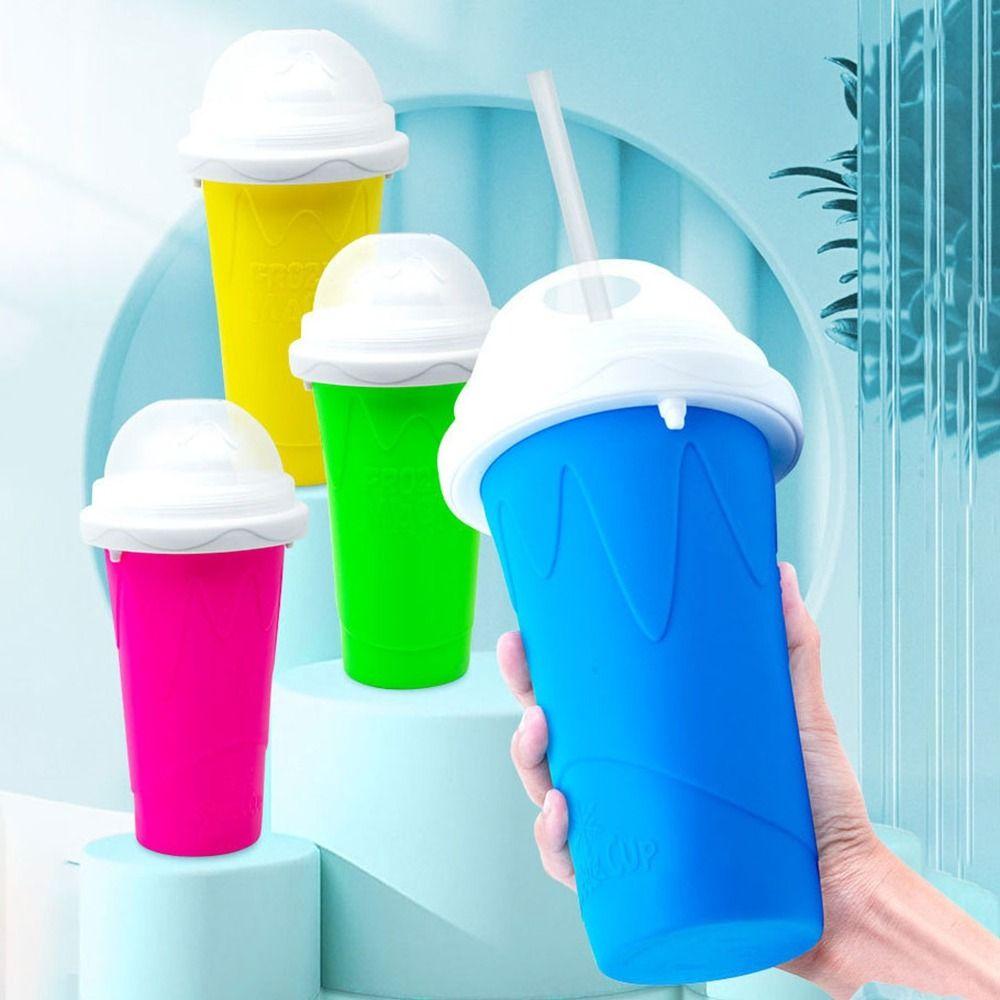 Quick-Frozen DIY Juice Water Bottle Silicone Ice Cream Maker Cups Smoothies Squeeze Cup  Summer