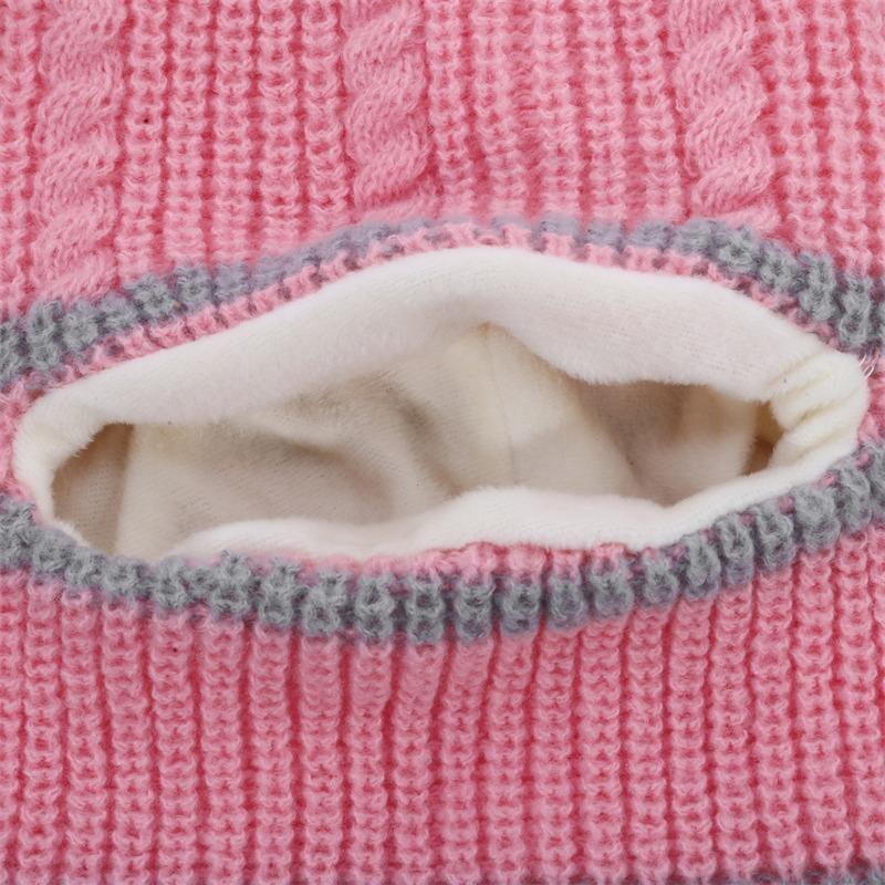 Детская шапка осень и зима плюс бархат толстый теплый шерстяной колпак детский нагрудник защитная шапка для лица высококачественные шапки новая мода