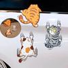 Three Cats Funny Car Sticker Cat Climbing Pet Animal Styling Stickers Car Body Decoration Creative Decals Auto Decor Accessories