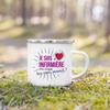 Best Nurse French Printed Enamel Mugs Drink Wine Juice Mug Dessert Cocoa Milk Handle Cup Coffee Cups Best Gift for Infirmiere