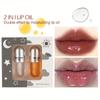 Lip Care Women's Lip Balm Lip Plumping Liquid Hydrating Matte Natural Lip Oil Lip Gloss Liquid Set Boxed 2pcs