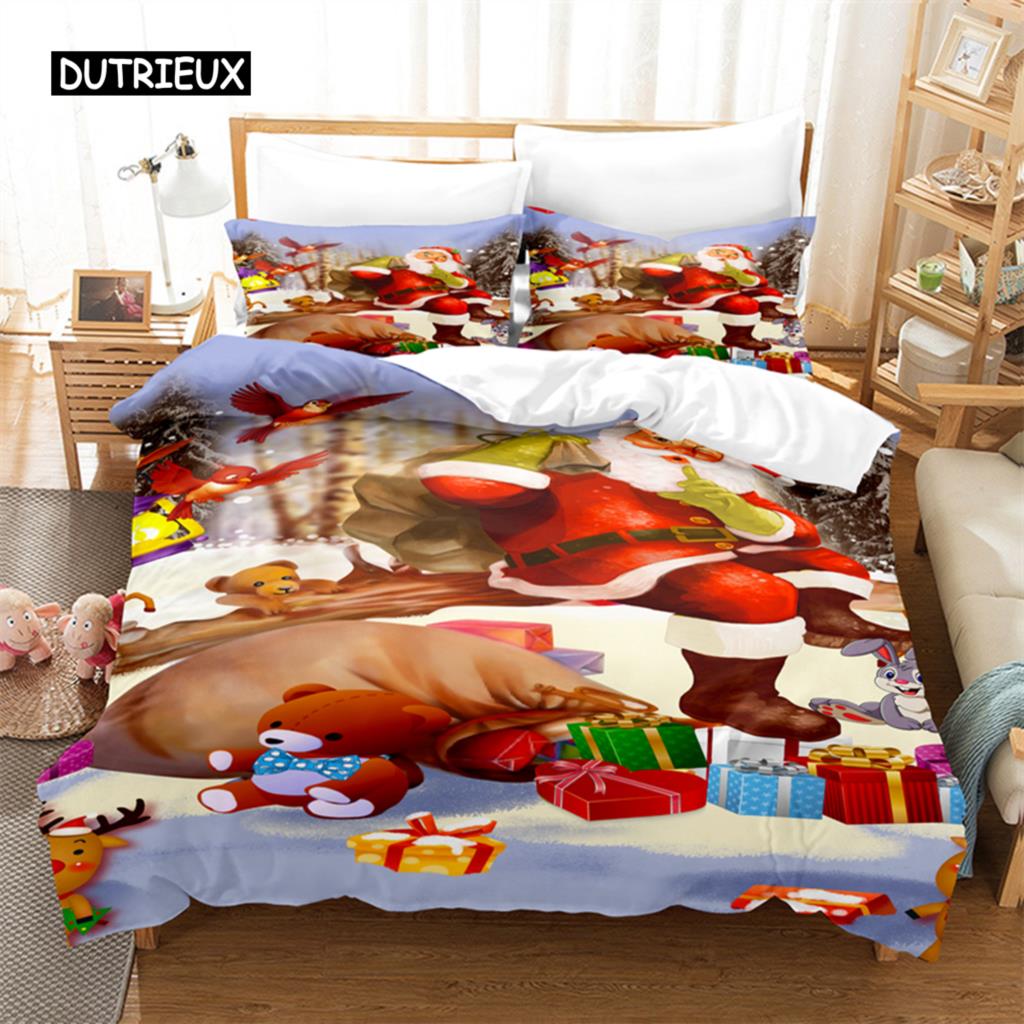 Christmas  Bedding Set Duvet Cover Set 3d Bedding Digital Printing Bed Linen Queen Size Bedding Sets Fashion Design
