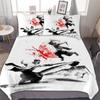 Japanese Samurai Scenery Silhouette 3D Print Bedding Set Cozy Soft Duvet Cover King Queen Twin Size Birthday Gift Bedroom Decor