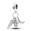 925 Sterling Silver Charms Beads Animal Hugging Pendant Dangle Fit Necklace Bracelet Gift Women Party 
