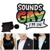 Custom Rainbow Quotations Enamel Pin Rainbow SOUNDS GAY Badges IN Rainbow Enamel Lapel I'M Gift D9K1