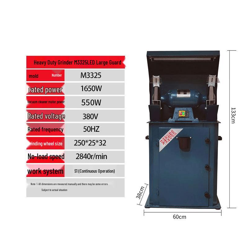 YunDuo Dust Collection Bench Grinder CN plug (adapter included)