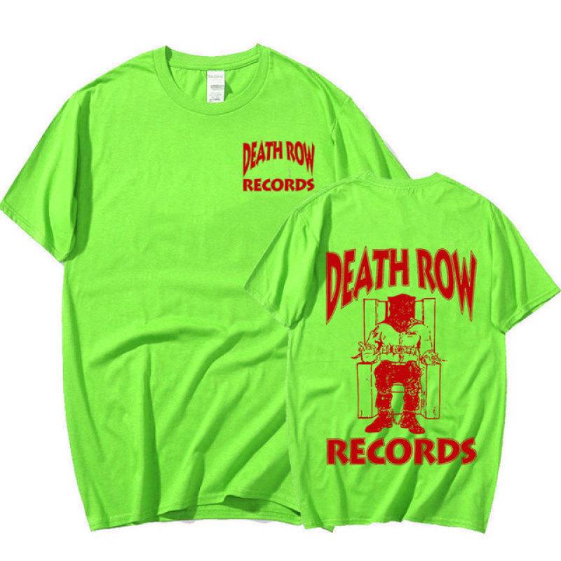 Футболка Death Row Records для мужчин и женщин, хлопковая высококачественная эстетичная футболка Tupac 2pac, винтажная футболка в стиле хип-хоп, уличная одежда в стиле Харадзюку