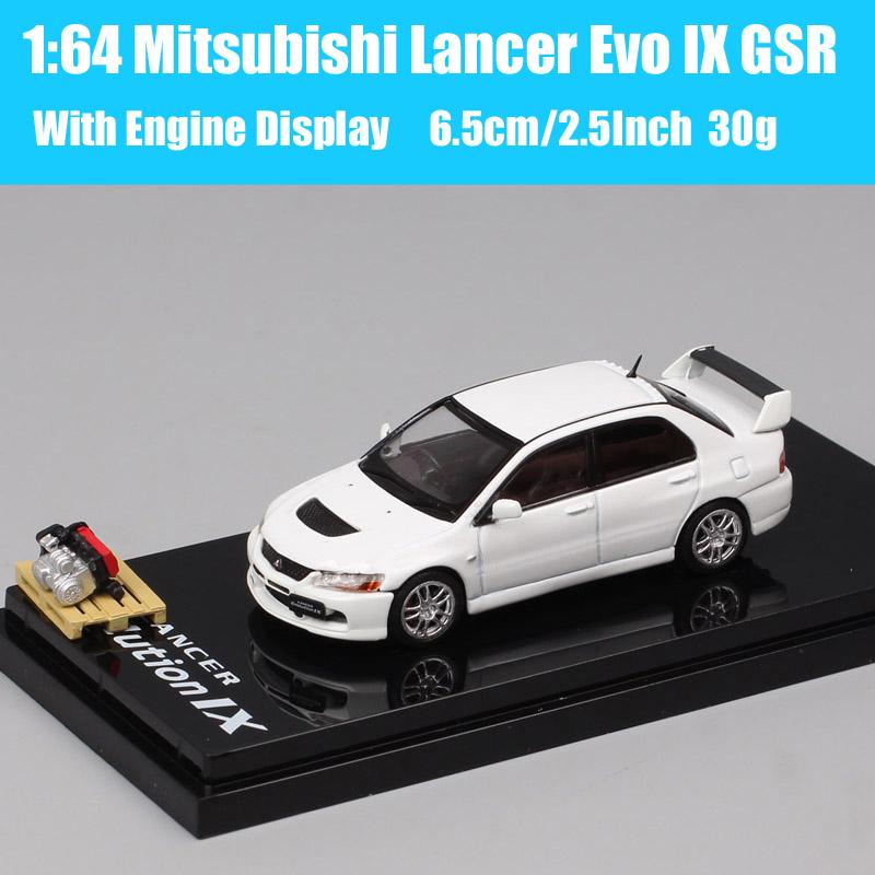 Hobby Japan Масштаб 1/64 Mitsubishi Lancer GSR RS Evolution EVO IX VII IV VIII Ralliart Модель Раллийного Автомобиля Литье под давлением Игрушечные Машинки HJ64