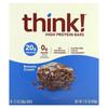 Think!, High Protein Bar, Brownie Crunch, 10 Bars, 60g (2.1oz) Each