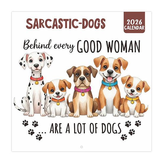 2026 Wall Calendar Jan 2026 - Dec 2026 12 Monthly Planner Wall Hanging Calendar with Funny Dog/Cat Images for School Home Office