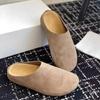 Women Slippers Flats Mules Shoes Slingback Casual Suede Shoes Autumn New Brand Walking 2024 Cozy Fahsion Dress Zapatos Mujer