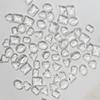 10 Pieces Nail Art Charms Heart Nail Rhinestones Rectangular Crystal Nail Gems Nail Art Decorations for Acrylic Nails