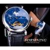 Forsing Мужская мода Off Space Moon Phase Механические часы с маховиком Механические часы
