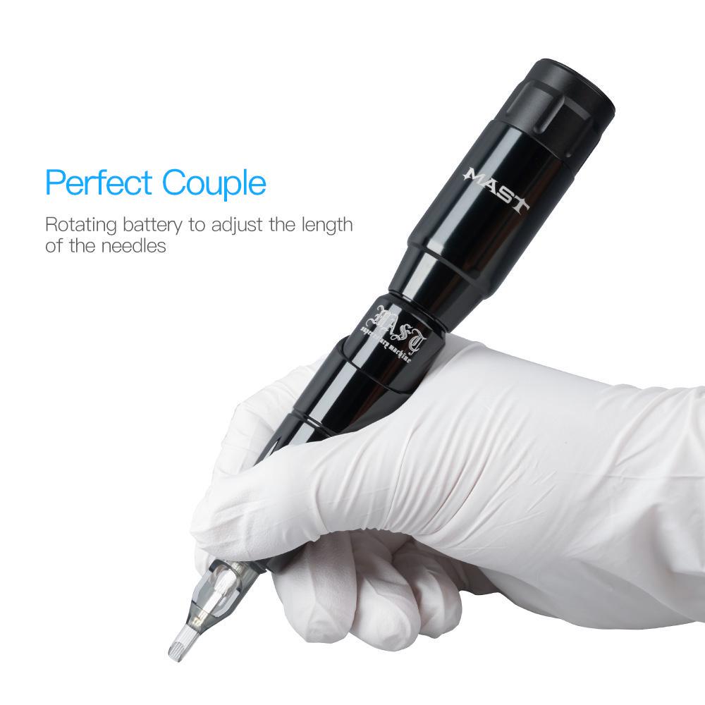 Экстремальный набор для татуировки Mast Tour Pen Роторная машина для татуировки Мачта Беспроводной источник питания для татуировки Иглы для татуировки DC-366