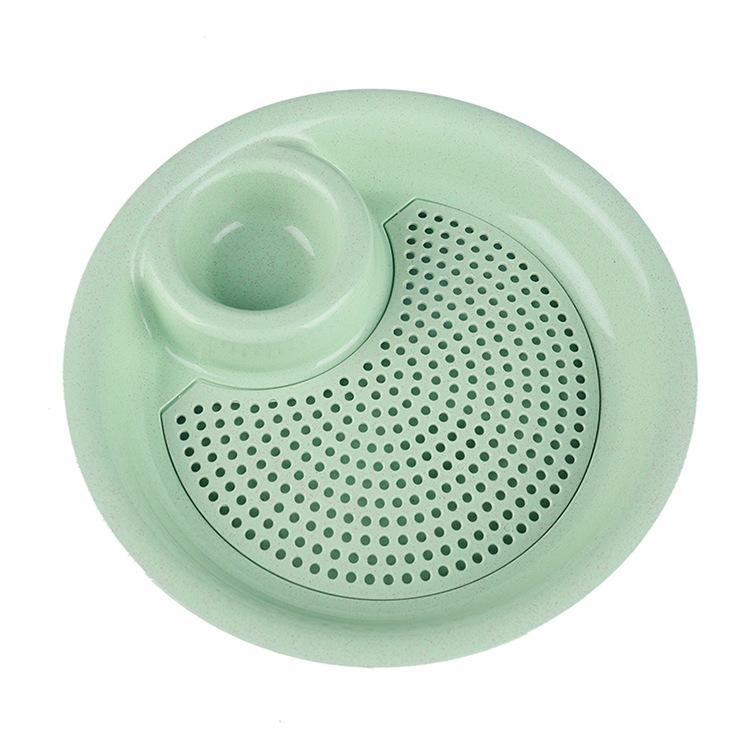 Креативная двухслойная тарелка для пельменей из пшеничной соломы для еды