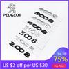 2026 Hot Car Sticker For Peugeot 2008 3008 4008 5008 Parts Accessories Car ABS Boot Trunk Tail Chrome Letters Words Logo Badge E