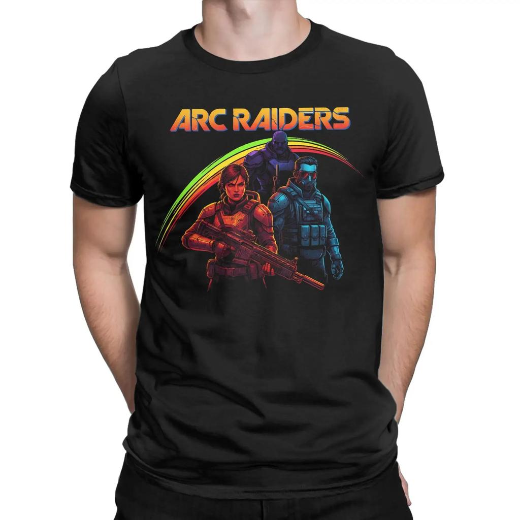 Arc Raiders Печатная хлопковая футболка Мужская Повседневная Свободный крой Пара Мода Уличная одежда harajuku графические футболки оверсайз футболка