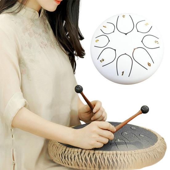 Стальной барабан для языка, перезвон дождя, ручные барабаны, звуковые лечебные инструменты, барабан для чакр, барабан для музыкального образования, медитации, йоги, дзен