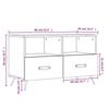 VidaXL TV Stand White 80x36x50 Cm Engineered Wood 828940