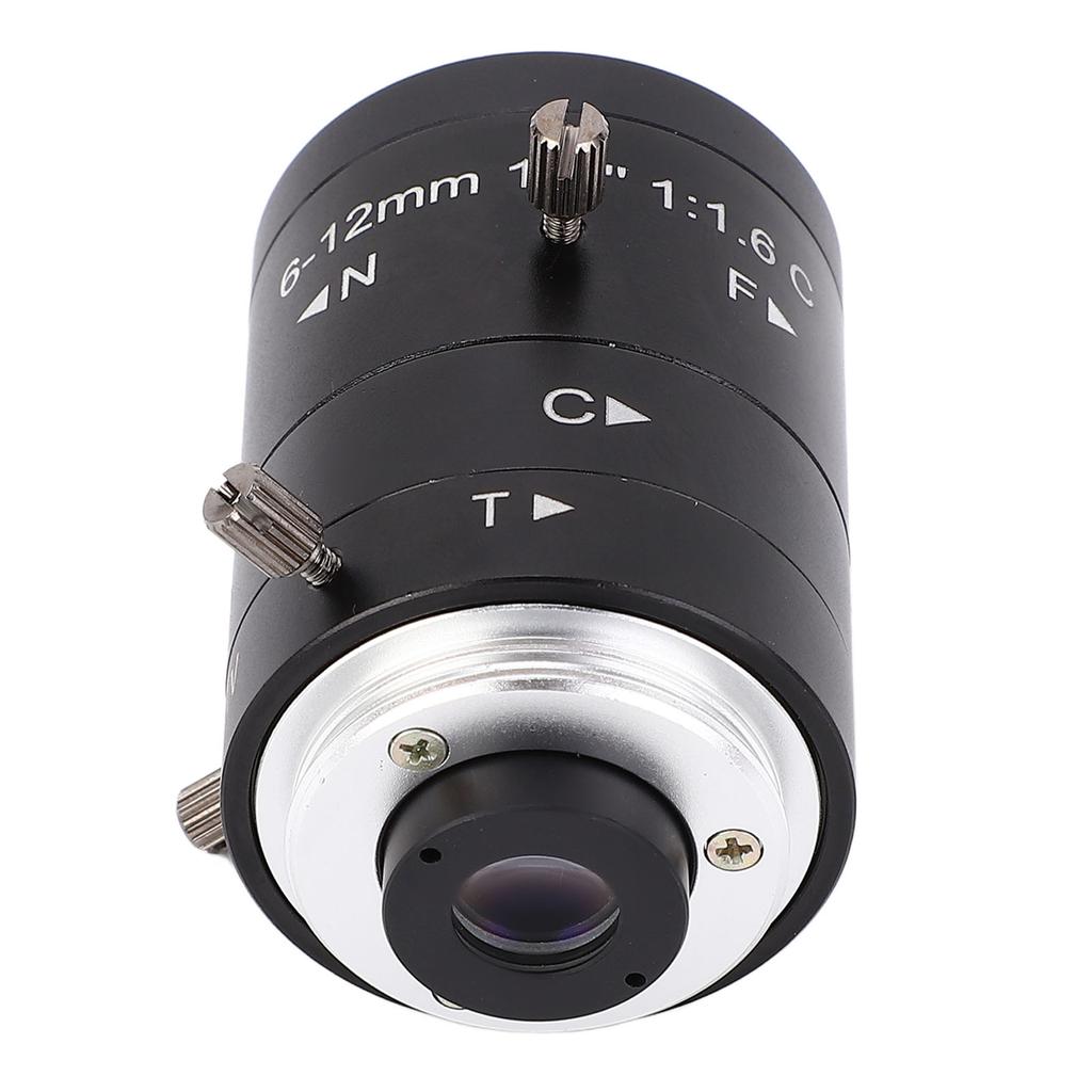 C Mount Lens 6 To 12mm Focal Length Manual Focus 3MP High Definition Zoom Industrial Camera Lens