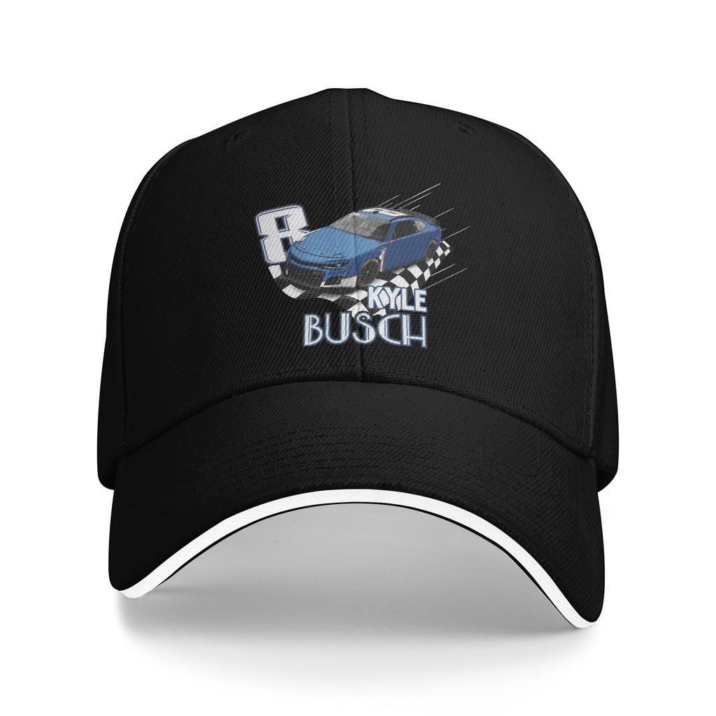 Number Kyle Busch Rip Baseball Caps Casual Sandwich Hats for Unisex Women Polyester Sun Hat Outdoor
