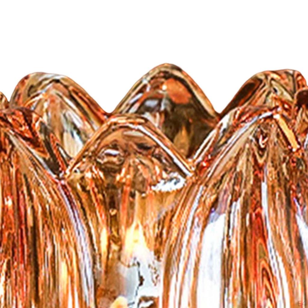 Стеклянный подсвечник в форме цветка. Подставка для чайной свечи.