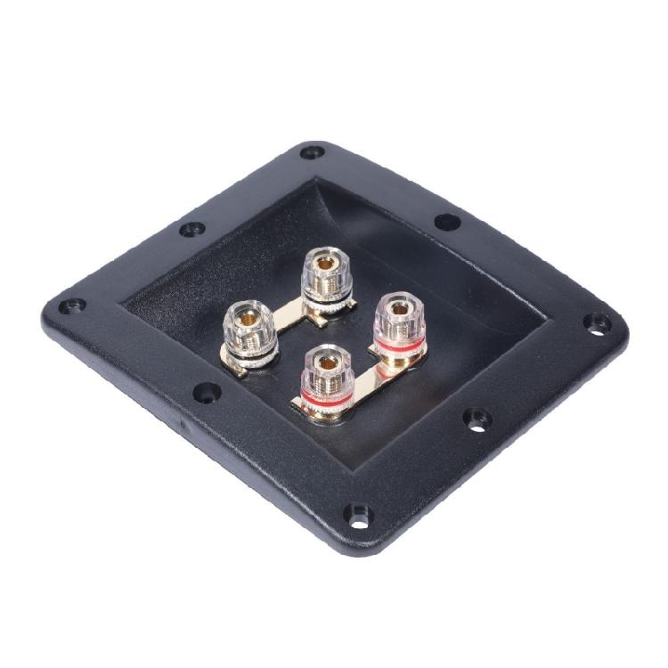 Многополосная wiring box 4 порта Параллельное подключение Высокомощный Терминальная коробка для динамиков Огнестойкая ABS Конструкция