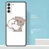 Чехол-моти Персиковый Кот для Samsung Galaxy S23 S24 Ultra S22 S21 Plus Note 10 Note 20 S9 S10 S20 S21 FE