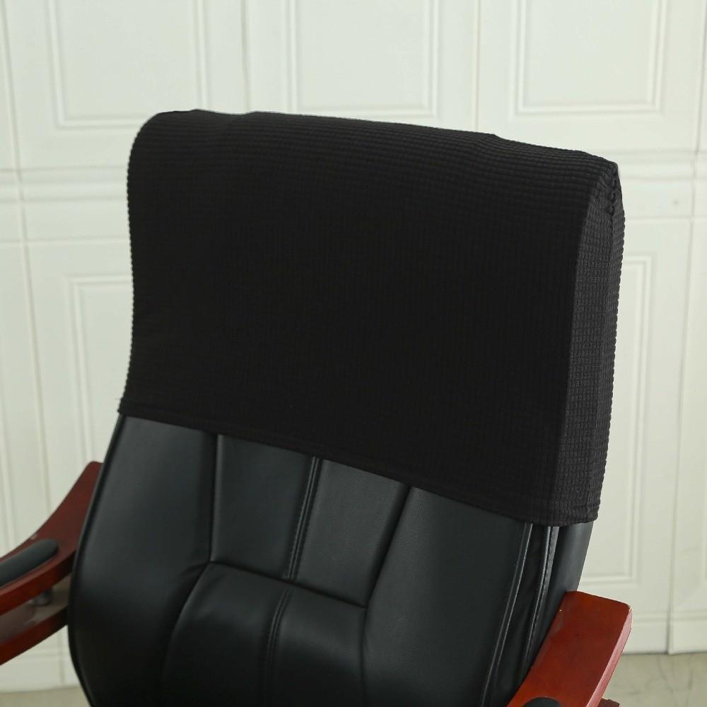 Simple Chair Backrest Cover Solid Color Dustproof Chair Back Protection Cover Elastic Thickned Office Chair Back Cover Office