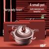 IBF Burgundy Heart Cooking Pot