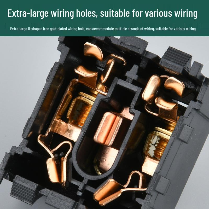 Модуль розетки переменного тока двойного типа 10А с защитной крышкой - Новый национальный стандарт