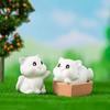 Миниатюрные фигурки животных, маленькая кошка, поделки из смолы, дом, микро-Сказочный сад, аксессуары «сделай сам», креативное украшение для дома, автомобиля