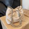 This Year, the Popular Small Bag Women's 2025 New Autumn and Winter Versatile Chain Shoulder Messenger Bag Textured Bucket Bag