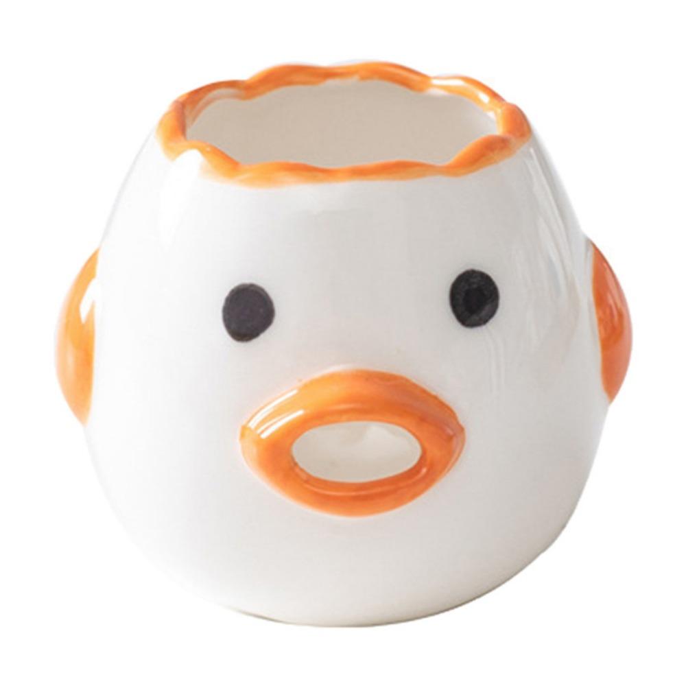 Держатель для яиц для приготовления пищи Керамический сепаратор для яичного белка Желток Белок Сепаратор Симпатичный фильтр для куриных яиц