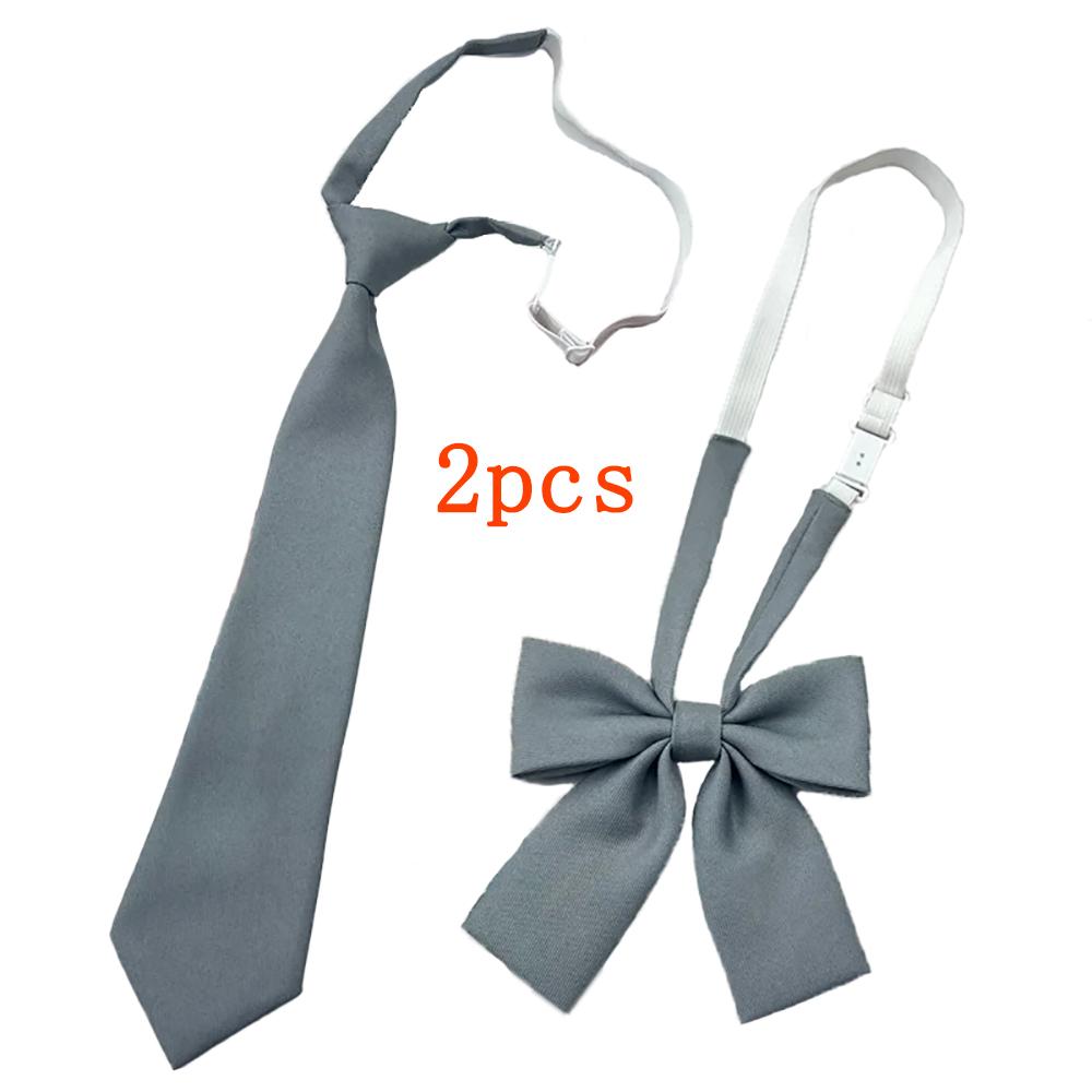 Black Zipper Ties Retro Silky Narrow Women Men Neck Tie Slim Smooth Bow Tie Korean Style Simple Elegant All-match Trendy Tie