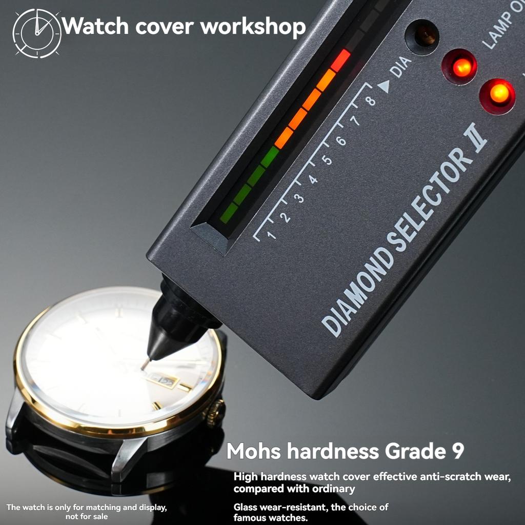 Для Mido Commander Серии M021 M021.431 Сапфировое Стекло Часовое Стекло Передняя и Задняя Крышки Часовое Стекло Устойчивая к Царапинам Маска