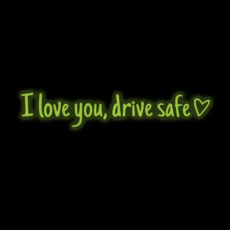 Я люблю тебя, безопасное вождение, украшение для зеркала заднего вида, благослови водителя, пусть у тебя будет гладкое путешествие, наклейка Inferiot, украшение для салона автомобиля