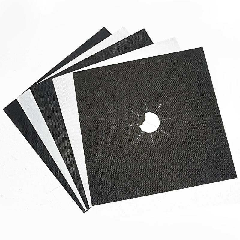 1/2/4 шт. Защитные накладки для газовой плиты, Кухонная плита, Покрытие-вкладыш, Чистящие коврики, Накладка, Варочная панель, Легко чистить, Кухонные украшения, 27x27 см