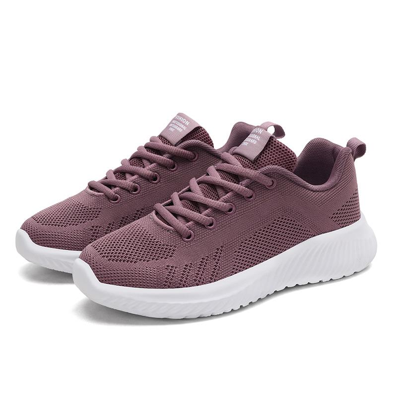 2024 Новые летние женские кроссовки из дышащей сетки для спорта и ходьбы, модные легкие повседневные кроссовки для бега, студенческие маленькие белые туфли