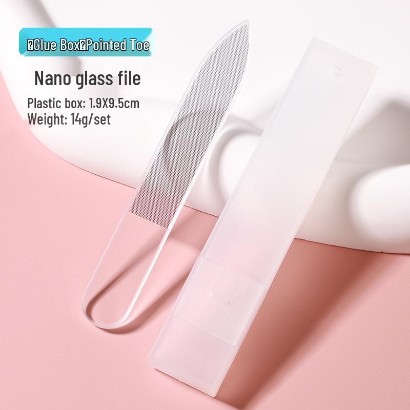 Nano Glass Nail File for Transparent Nail Art and Shaping