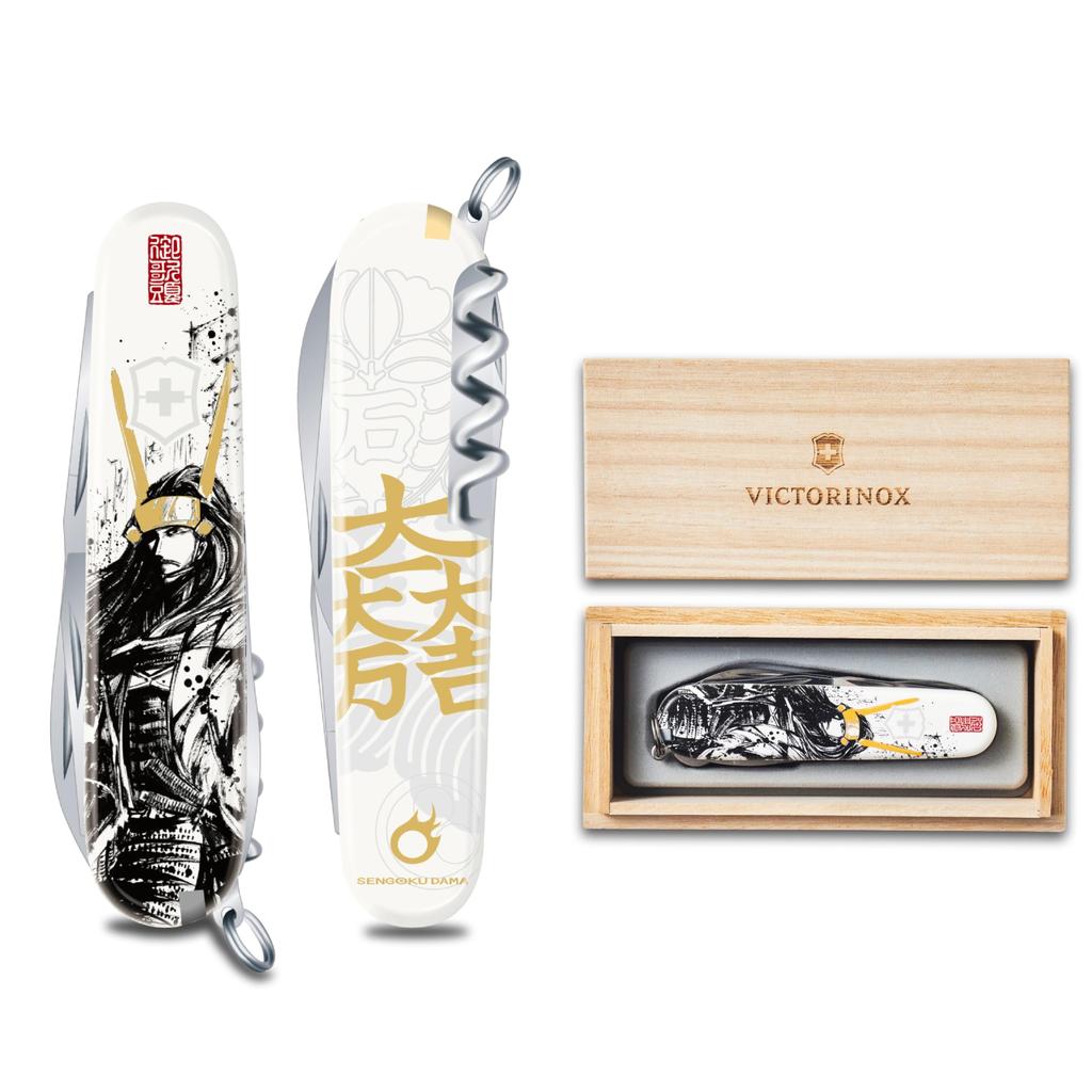 Мультитул VICTORINOX Sengoku Sumi-e Climber Ishida Mitsunari в специальной коробке из павловнии, оригинальный японский 1.3703.7-X3