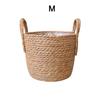 Скандинавская ручная работа соломенная плетеная корзина M цветочный горшок декор для хранения для дома и сада 30x27 см