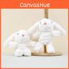 Bunny Key Chain Cartoon Plush Toy Long Eared Children Backpack Pendant Doll