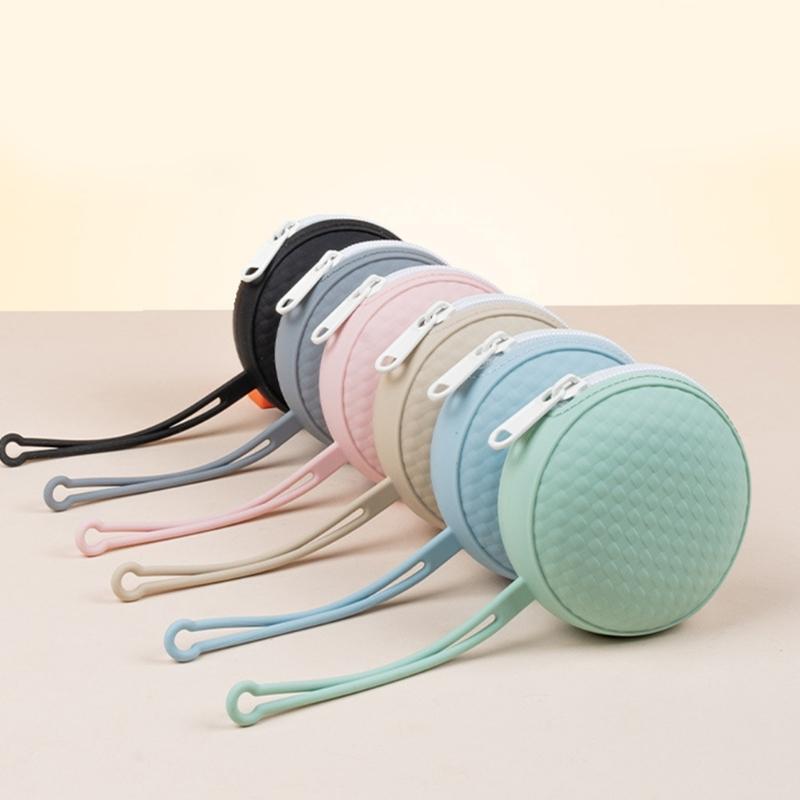 Travel Friendly Silicone Pacifier Holder Pacifier Organizers Comapct Keeps Pacifiers Clean for Families With Infants