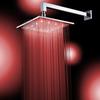 BAKALA  8 10 12 16 Inch Water Powered Rain Led Shower Head Bathroom 3 Colors Led Showerhead. Chuveiro Led