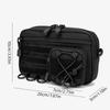 Men's Multifunctional Waist Belt Bag Fanny Pack with Molle Accessories Mobile Gear Hip Bag for Climbing Camping Tool Pouch