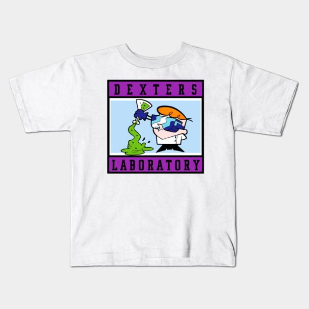 Boys Girls Soft Cotton Graphic Tees Dexter Laboratory T-shirt Breathable Daily School Wear Kids T-Shirts