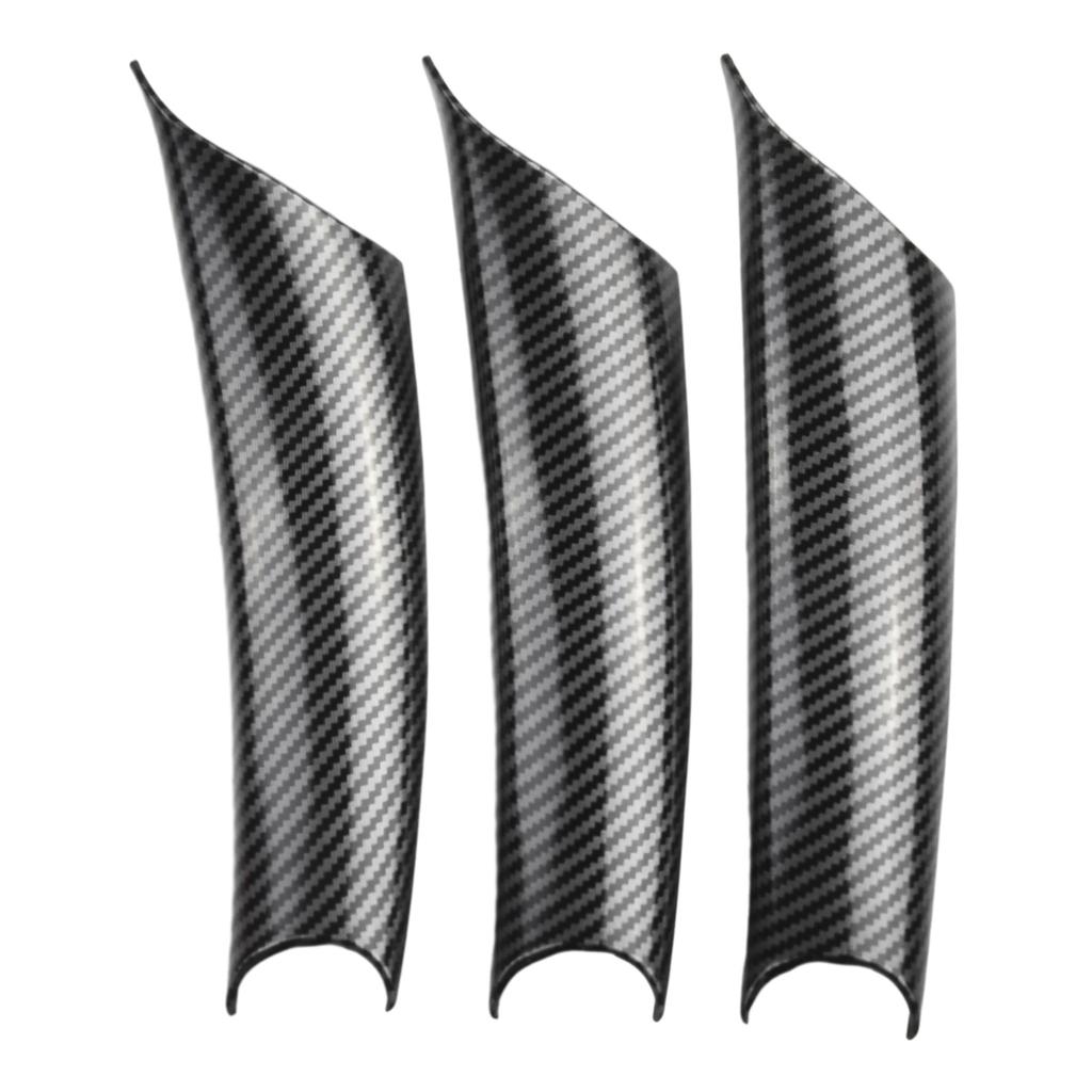 3 шт. для BMW E70 2008-2013 внутренняя ручка внутренняя наклейка дверная панель автомобиля накладка накладка из углеродного волокна стиль для X6 E71 2009-2014