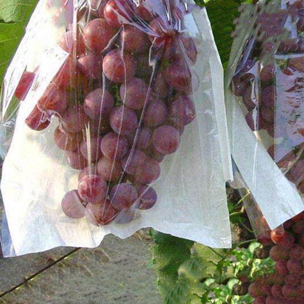 100pcs Semi Transparent Grape Protection Bags Waterproof Against Insect Pouch Garden Tool